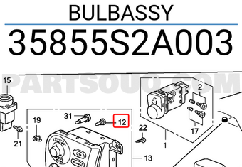 Honda 35855S2A003 BULBASSY