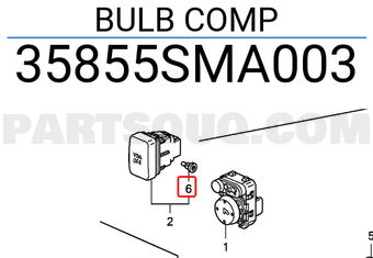 Honda 35855SMA003 BULB COMP