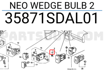 Honda 35871SDAL01 NEO WEDGE BULB 2