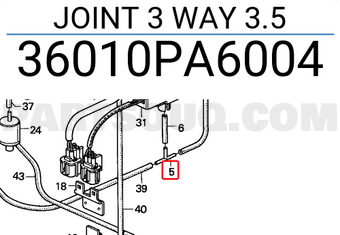 Honda 36010PA6004 JOINT 3 WAY 3.5