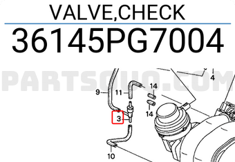 Honda 36145PG7004 VALVE,CHECK