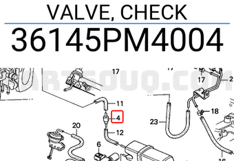 Honda 36145PM4004 VALVE, CHECK