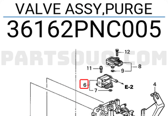 Honda 36162PNC005 VALVE ASSY,PURGE