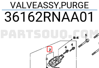 Honda 36162RNAA01 VALVEASSY,PURGE