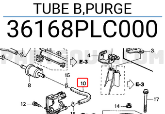 Honda 36168PLC000 TUBE B,PURGE