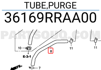 Honda 36169RRAA00 TUBE,PURGE