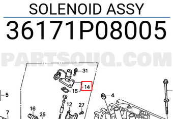 Honda 36171P08005 SOLENOID ASSY