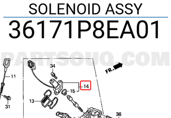 Honda 36171P8EA01 SOLENOID ASSY