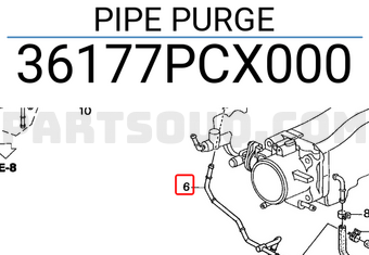 Honda 36177PCX000 PIPE PURGE