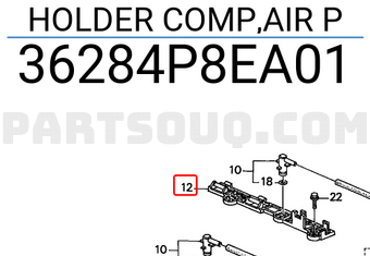 Honda 36284P8EA01 HOLDER COMP,AIR P