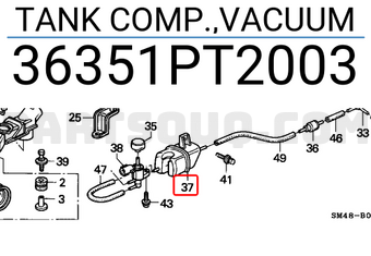 Honda 36351PT2003 TANK COMP.,VACUUM