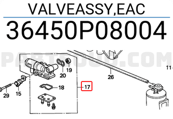 Honda 36450P08004 VALVEASSY,EAC