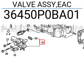 Honda 36450P0BA01 VALVE ASSY,EAC