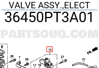Honda 36450PT3A01 VALVE ASSY.,ELECT