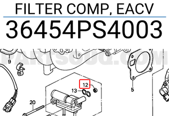Honda 36454PS4003 FILTER COMP, EACV