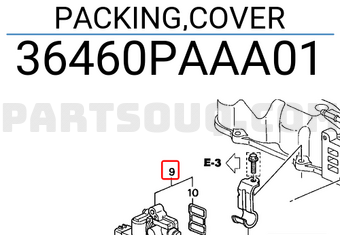 Honda 36460PAAA01 PACKING,COVER