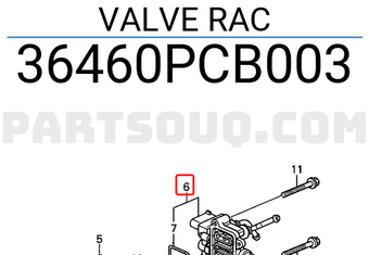 Honda 36460PCB003 VALVE RAC