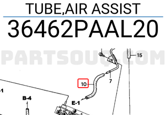 Honda 36462PAAL20 TUBE,AIR ASSIST