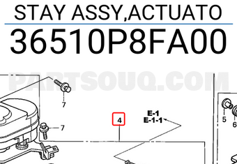 Honda 36510P8FA00 STAY ASSY,ACTUATO