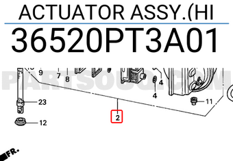 Honda 36520PT3A01 ACTUATOR ASSY.(HI