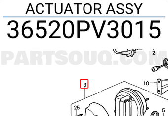 Honda 36520PV3015 ACTUATOR ASSY