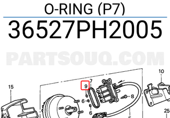 Honda 36527PH2005 O-RING (P7)