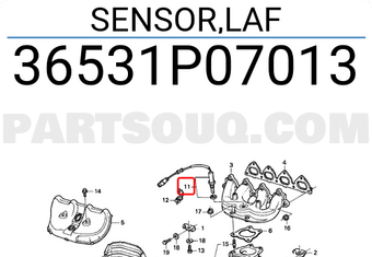 Honda 36531P07013 SENSOR,LAF