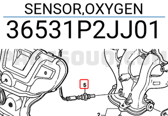 Honda 36531P2JJ01 SENSOR,OXYGEN