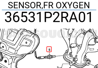Honda 36531P2RA01 SENSOR,FR OXYGEN