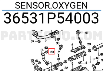 Honda 36531P54003 SENSOR,OXYGEN