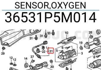 Honda 36531P5M014 SENSOR,OXYGEN