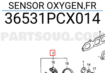 Honda 36531PCX014 SENSOR OXYGEN,FR