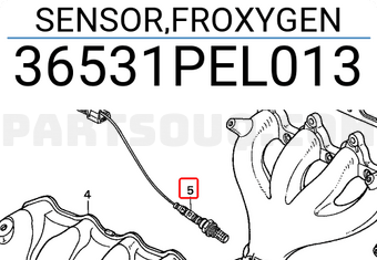 Honda 36531PEL013 SENSOR,FROXYGEN