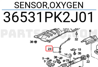 Honda 36531PK2J01 SENSOR,OXYGEN