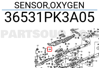 Honda 36531PK3A05 SENSOR,OXYGEN