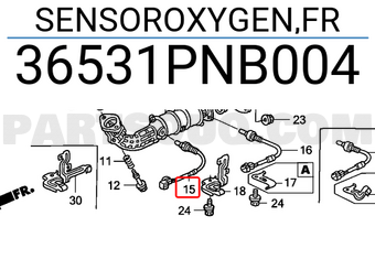 Honda 36531PNB004 SENSOROXYGEN,FR