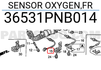 Honda 36531PNB014 SENSOR OXYGEN,FR