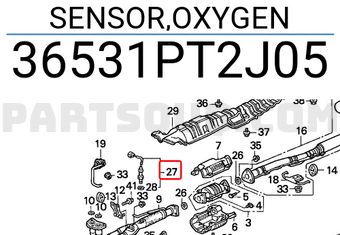 Honda 36531PT2J05 SENSOR,OXYGEN