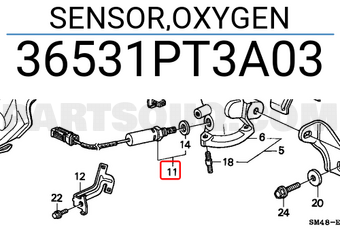 Honda 36531PT3A03 SENSOR,OXYGEN