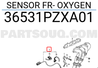 Honda 36531PZXA01 SENSOR FR- OXYGEN
