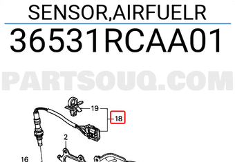 Honda 36531RCAA01 SENSOR,AIRFUELR