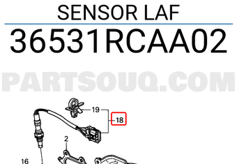 Honda 36531RCAA02 SENSOR LAF