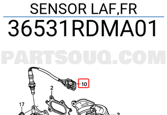 Honda 36531RDMA01 SENSOR LAF,FR