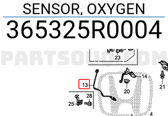Honda 365325R0004 SENSOR, OXYGEN