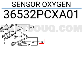 Honda 36532PCXA01 SENSOR OXYGEN