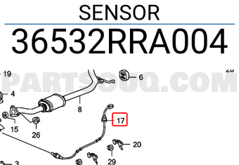 Honda 36532RRA004 SENSOR