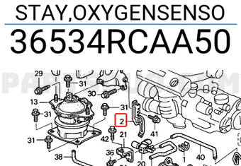 Honda 36534RCAA50 STAY,OXYGENSENSO