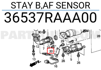 Honda 36537RAAA00 STAY B,AF SENSOR