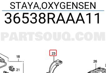 Honda 36538RAAA11 STAYA,OXYGENSEN