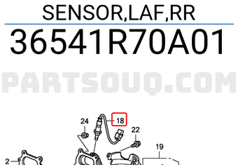 Honda 36541R70A01 SENSOR,LAF,RR